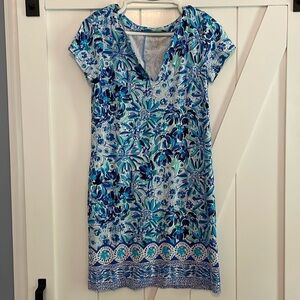 Lilly Pulitzer Sophiletta UPF50 Dress in Iris Blue High Maintenance